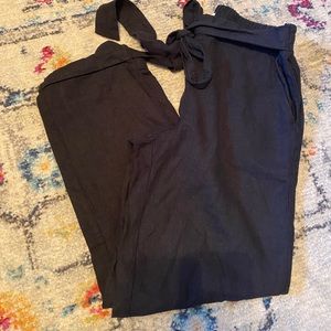 NWT Max Studio Black Wide Leg Linen Pants